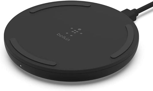 Wireless Charger - Qi-Certified 10W Max Fast Charging Pad - Quick Charge Cordless Flat Charger - Universal Qi Compatibility for Iphone, Samsung Galaxy, Airpods, Google Pixel, and More