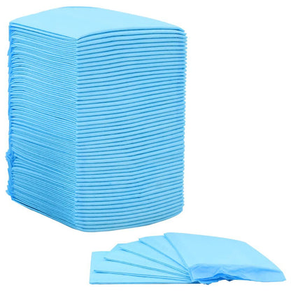 Large Non-Woven Fabric Pet Training Pads - Set of 100 - 17.7" x 13"