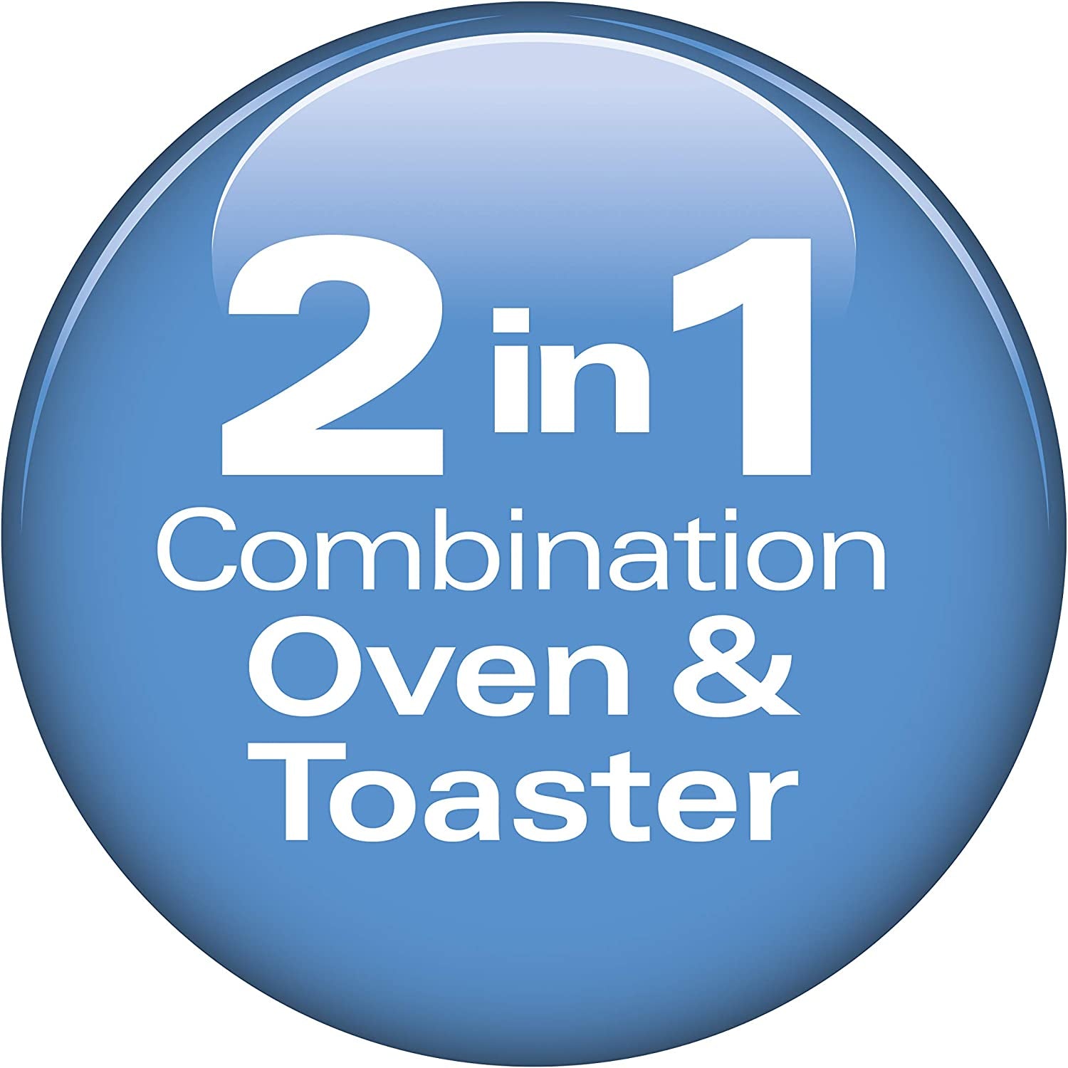 Multifunctional Stainless Steel Countertop Toaster Oven with Long Slot 2 Slice Toaster, 60 Minute Timer, Automatic Shut Off, and Shade Selector