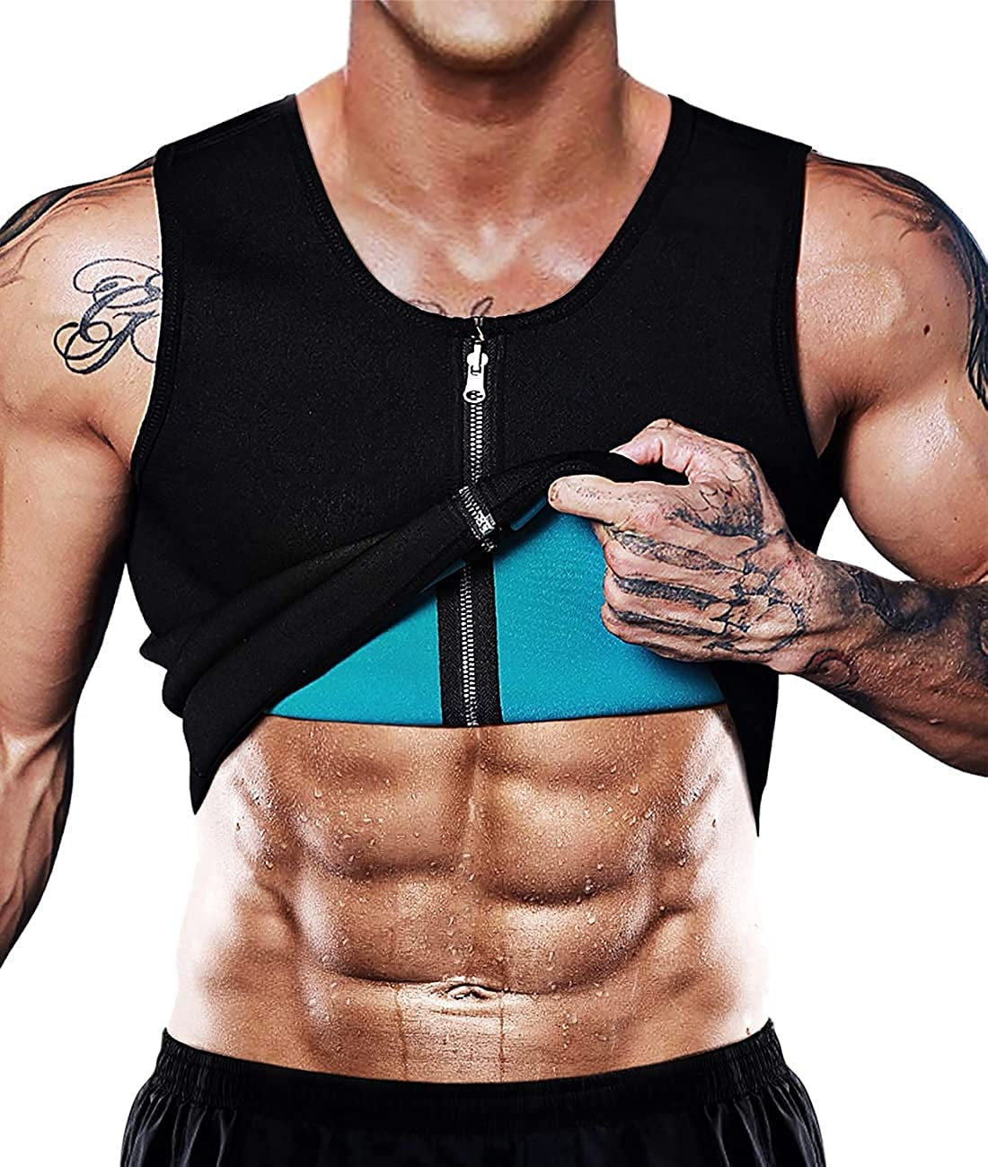 Men's Sauna Vest: Heat-Inducing Waist Trainer Corset - Neoprene Tank Top for Shapewear, Slimming & Workout