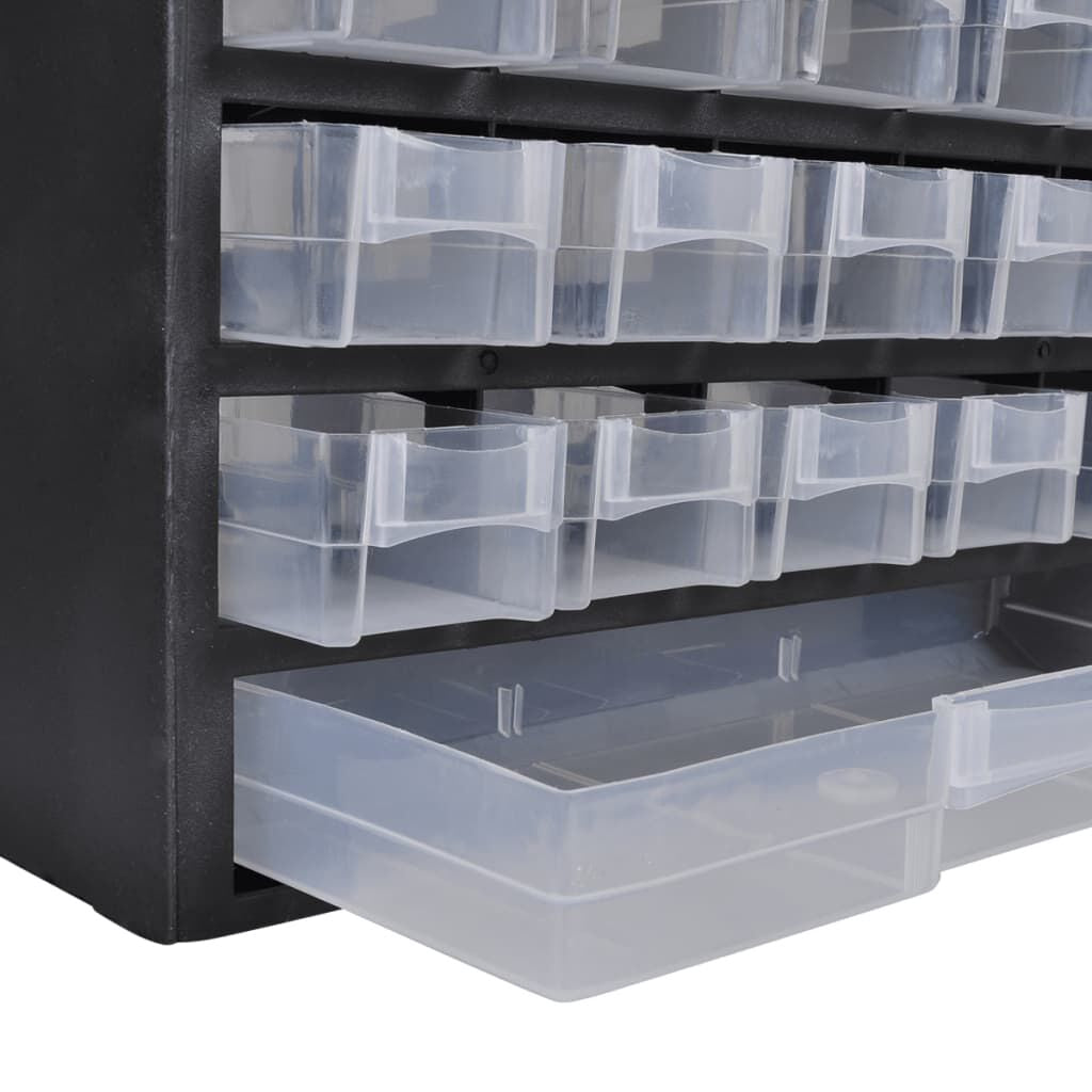 Durable 41-Drawer Plastic Storage Cabinet for Tools