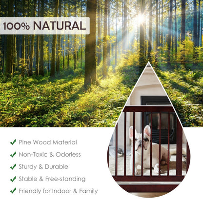 "Premium 24 Inch Folding 3 Panel Wood Dog Fence with Customizable Configuration"