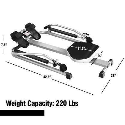 Adjustable Double Hydraulic Resistance Rowing Machine for Effective Exercise