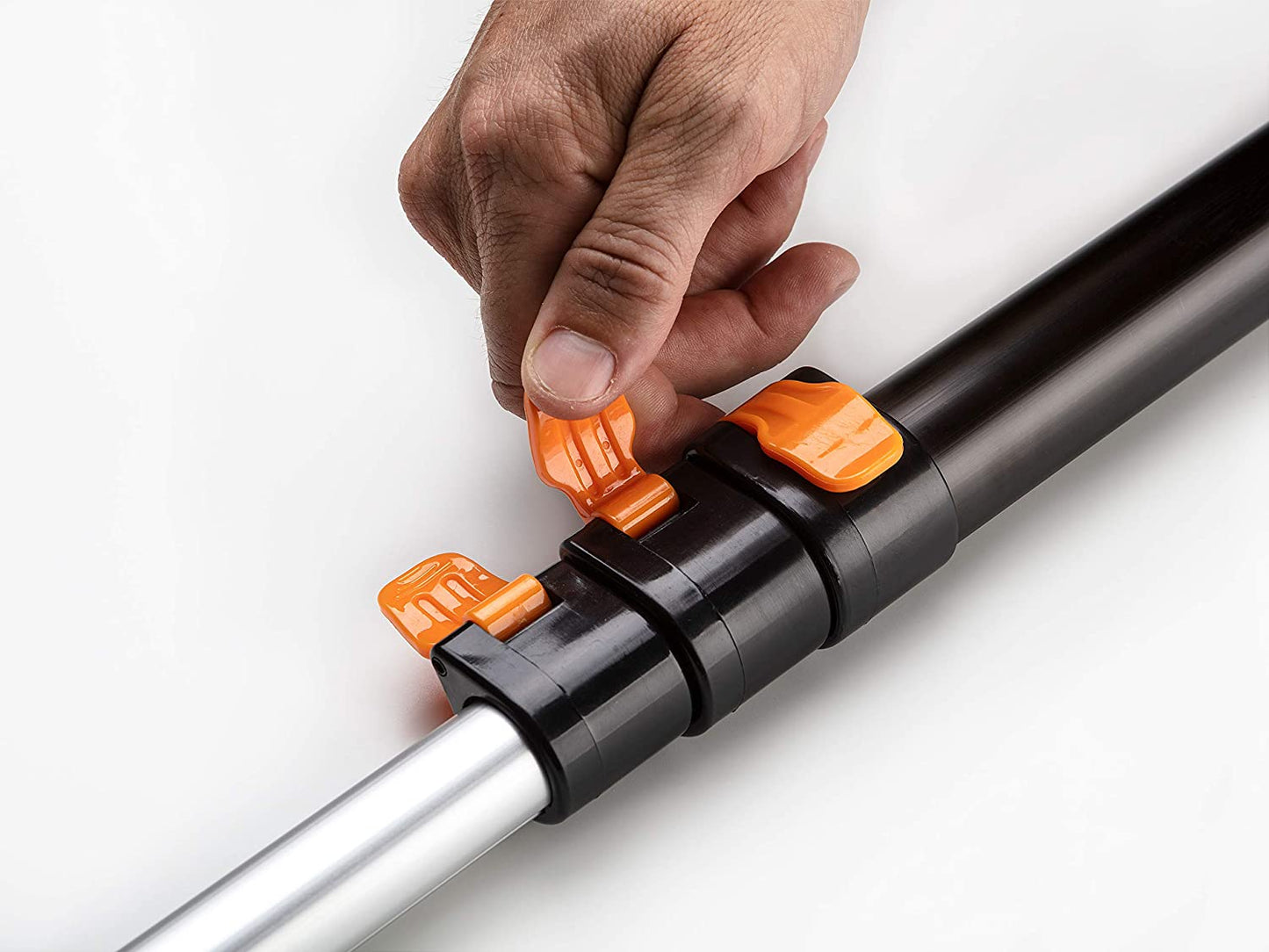 Versatile and Durable Telescopic Extension Pole - 7-30 Ft Length, Universal Metal Tip for Various Applications for Painting, Dusting, Window Cleaning