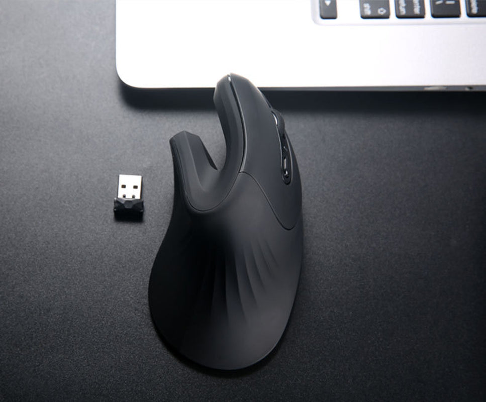 Ergonomic Wireless Vertical Mouse with 6 Buttons and Adjustable DPI