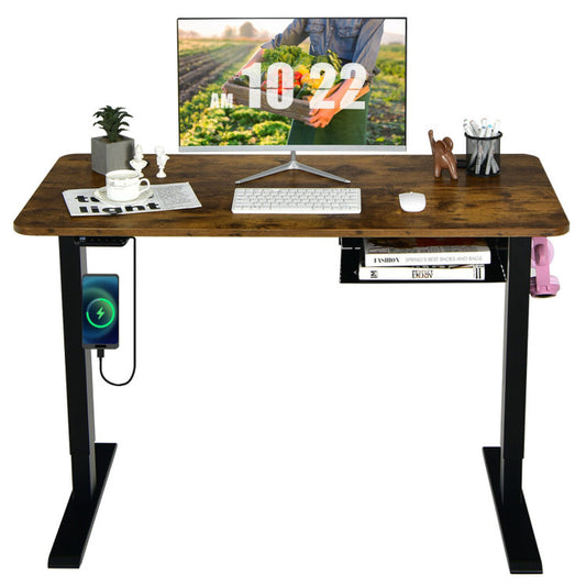 Ultimate Ergonomic Power: 48-Inch Electric Standing Desk with Built-in USB Port for Modern Workspaces