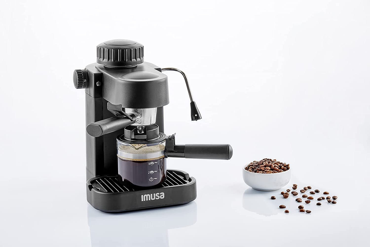 4-Cup Espresso/Cappuccino Maker Black