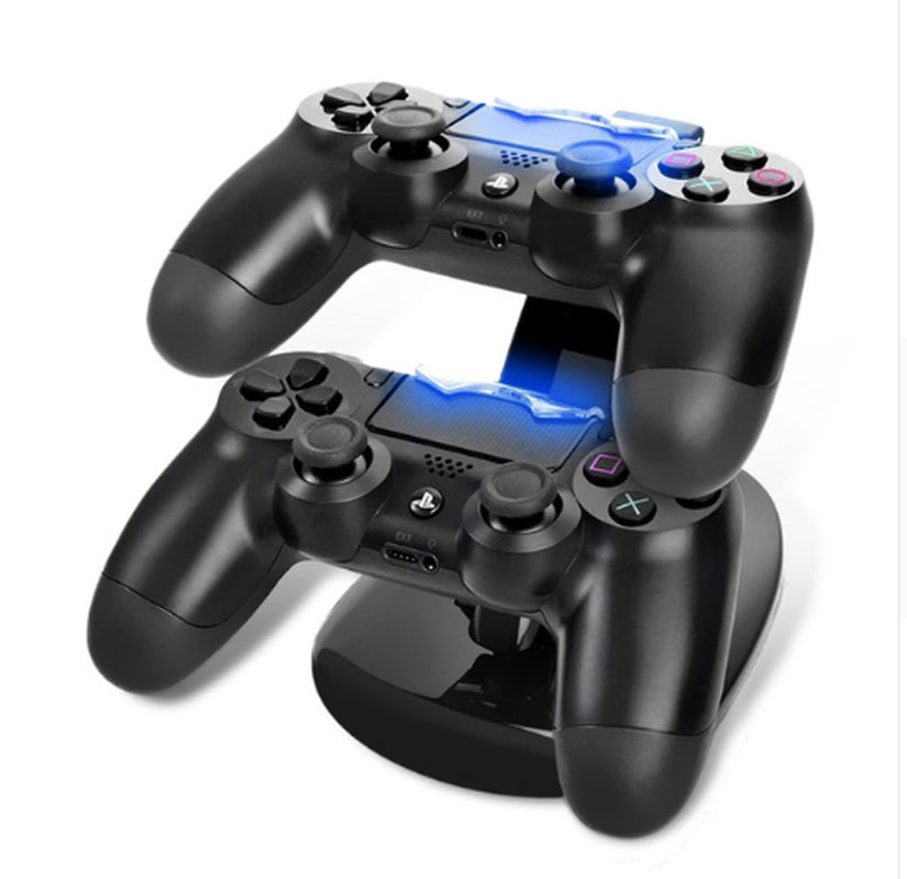 Dual USB Charging Dock Stand with USB Charging Cable for PlayStation 4 (PS4) Controllers