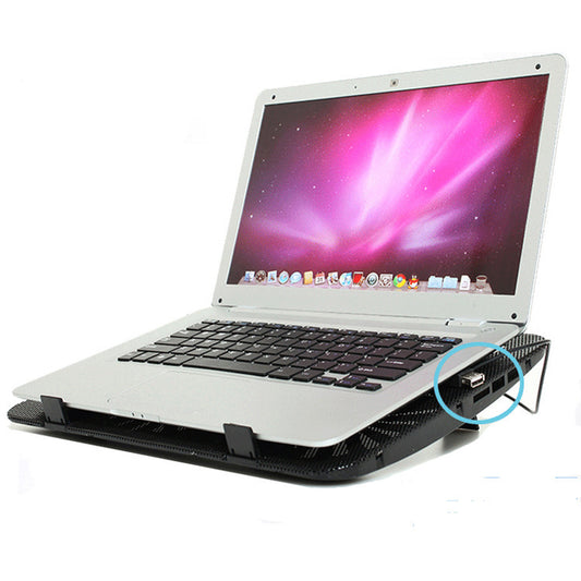 Gaming Laptop Cooling Base with Exhaust Fan and Notebook Cooling Bracket