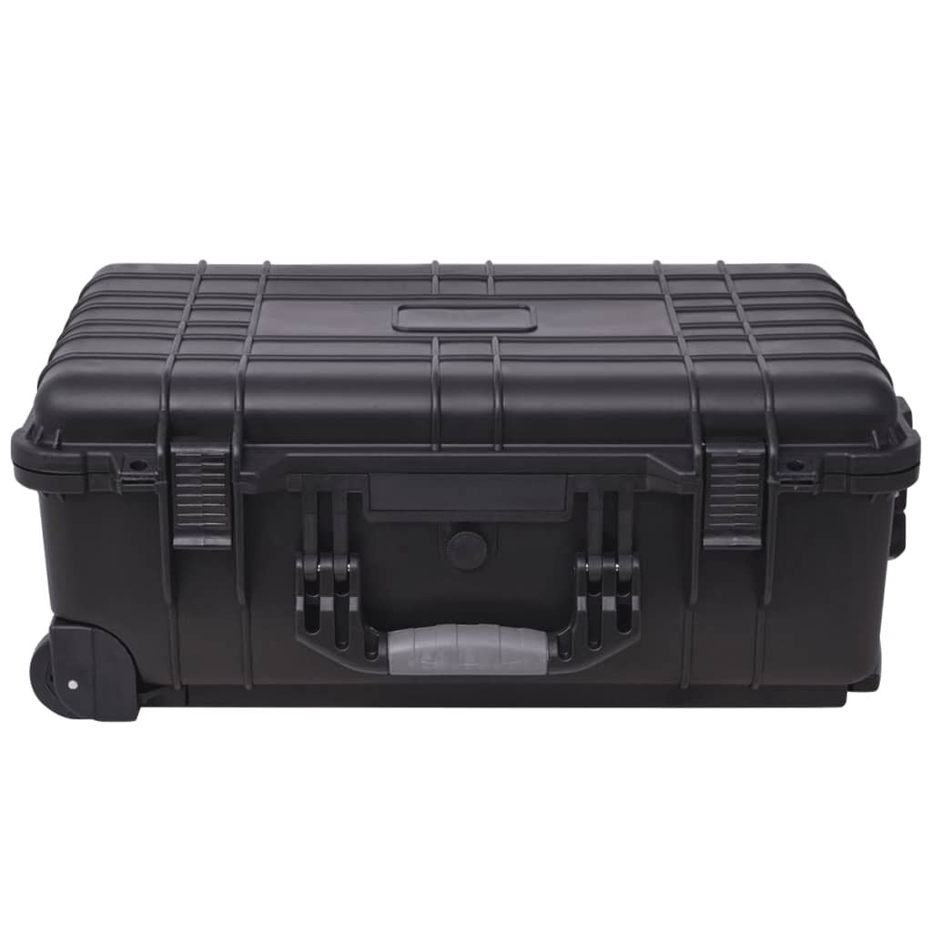 Wheel-Equipped Tool/Equipment Case with Pick & Pluck