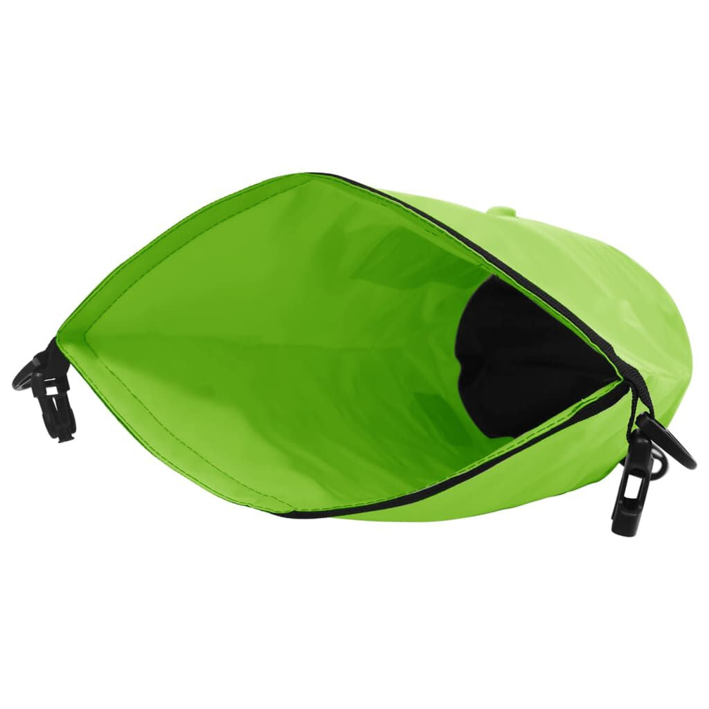 4 Gallon PVC Dry Bag with Zipper in Green