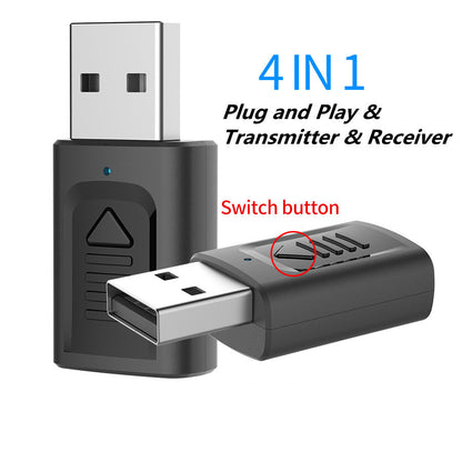 4-in-1 USB Audio Transmitter and Receiver