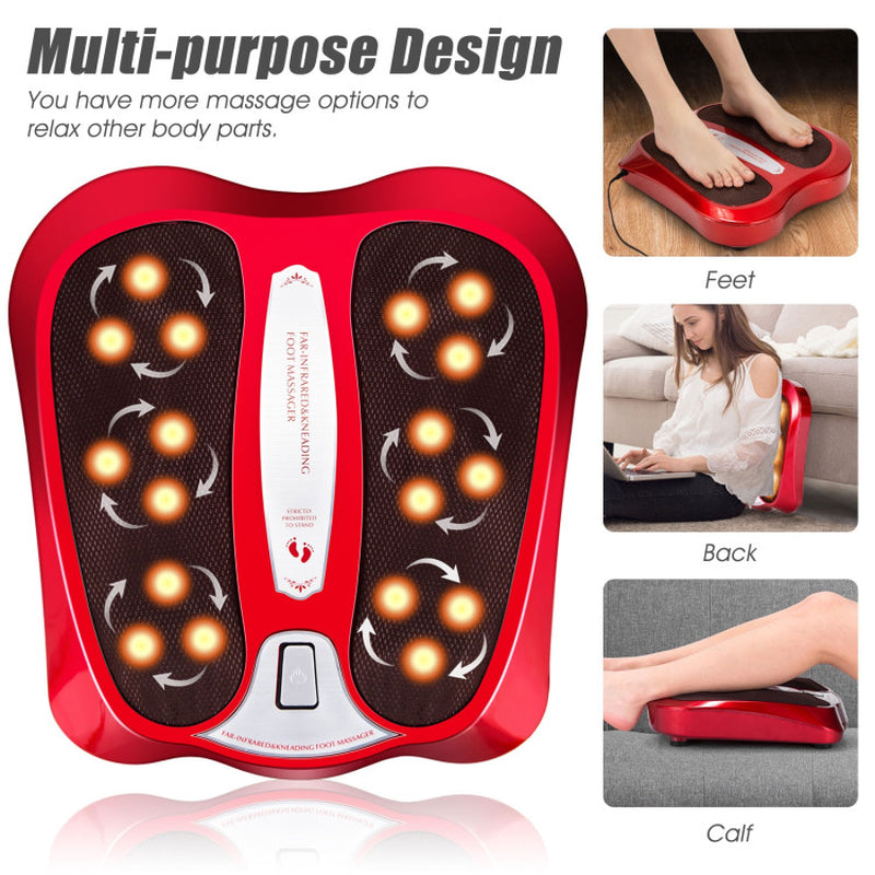 Premium Shiatsu Heated Electric Massager for Feet and Back