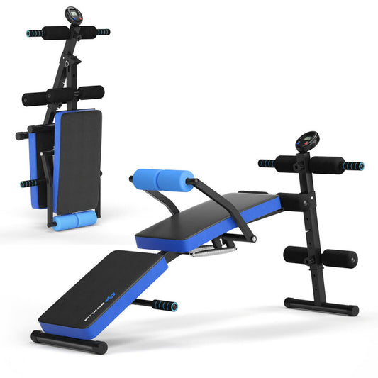 Ergonomic Sit-Up Bench with LCD Display