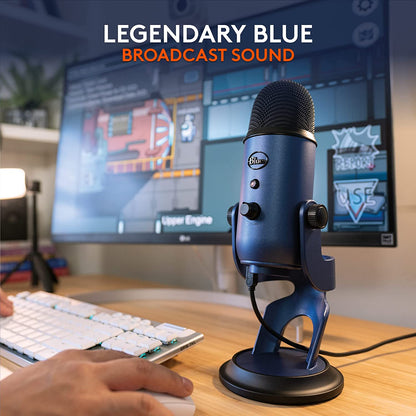 USB Microphone for PC and Mac, for Gaming, Recording, Streaming, Podcasting, and Studio Use, Enhanced Voice Effects, Versatile Pickup Patterns, Plug and Play