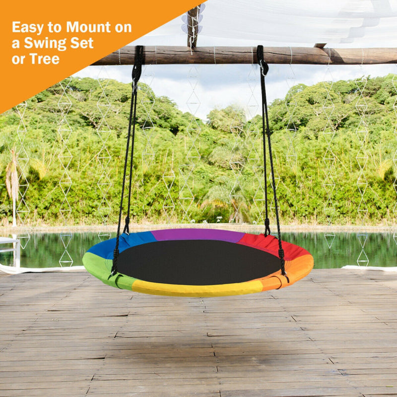 Outdoor Play Equipment: 40 Inch Flying Saucer Tree Swing for Children