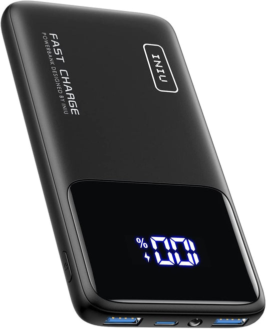 Slim Portable Power Bank, 10500mAh USB C PD3.0 QC4+ Fast Charging Battery Pack for iPhone, Samsung, Google, LG, Airpods, and iPad