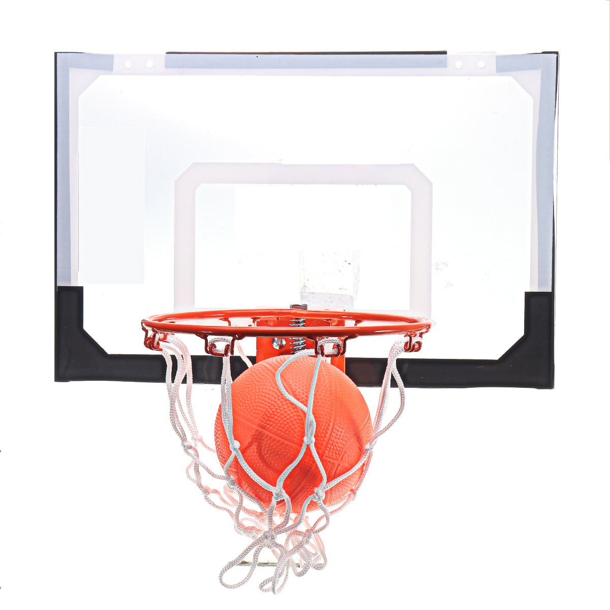 Compact Indoor Basketball Hoop Set for Adults - Easy Door Mounting, Includes Ball and Pump, Home, Office, or Exercise Room"