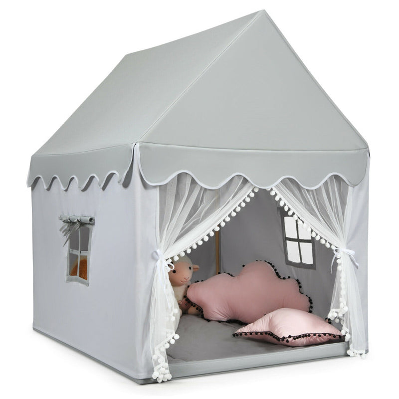 Premium Kids' Fairy Castle Play Tent with Included Mat