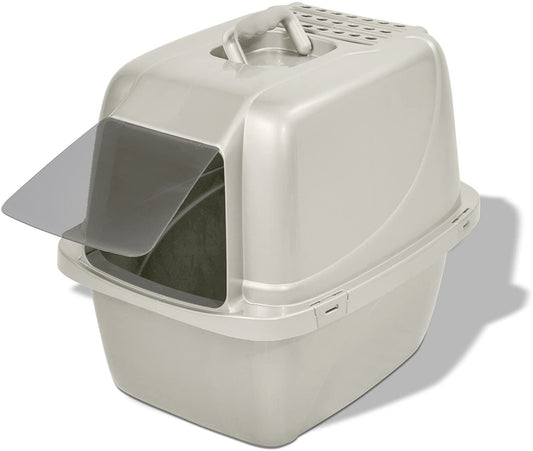 Stylish and Convenient Enclosed Cat Litter Box! Eliminate Pet Odors