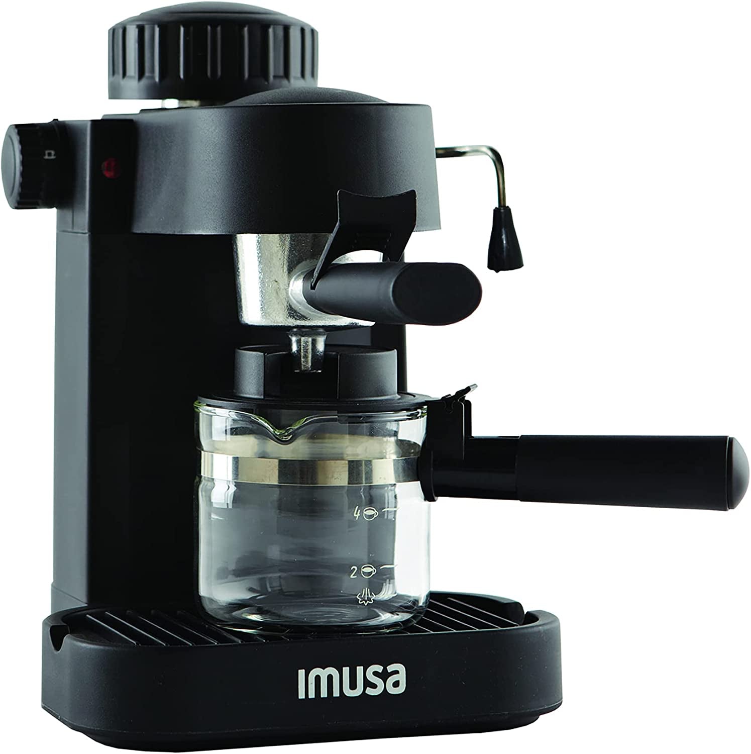 4-Cup Espresso/Cappuccino Maker Black