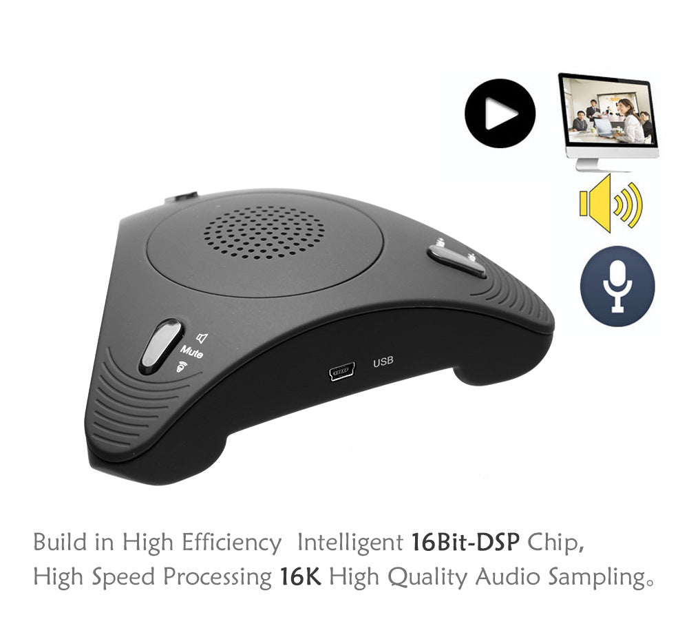  Omnidirectional USB Video Conference Microphone with Echo Canceller