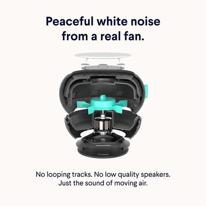 Advanced White Noise Machine with Authentic Fan and App-Controlled Features for Non-Repeating White Noise Sounds - Incorporating Remote Control, Sleep Timer, Night Light, and Cloud Capability