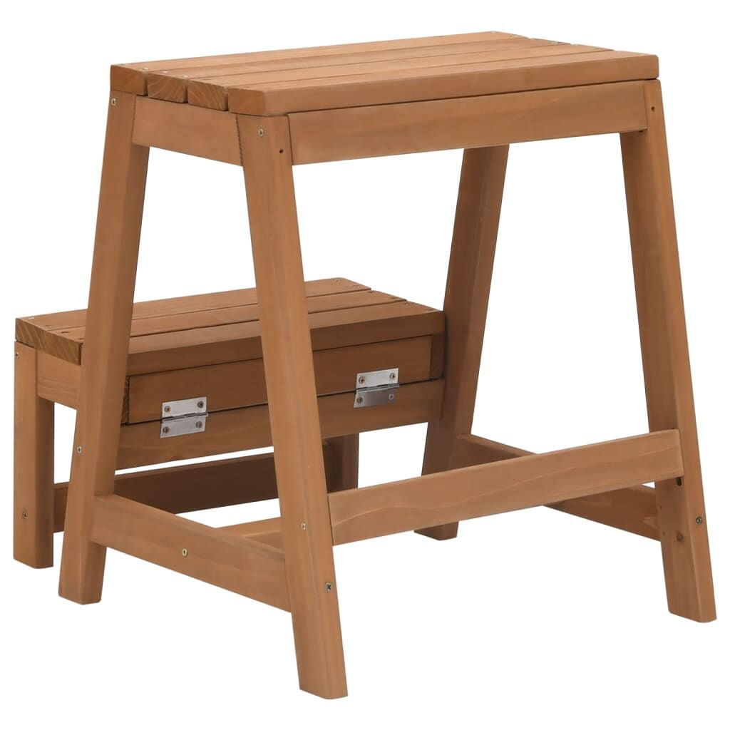 Foldable Step Stool Solid Firwood