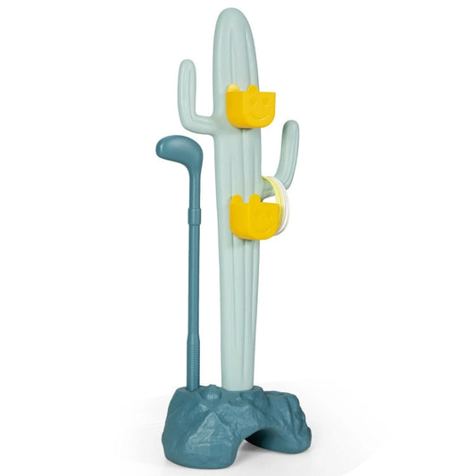 Multi-Functional Cactus Toy Stand: Sports Activity Center with Golf and Ring-Toss Features