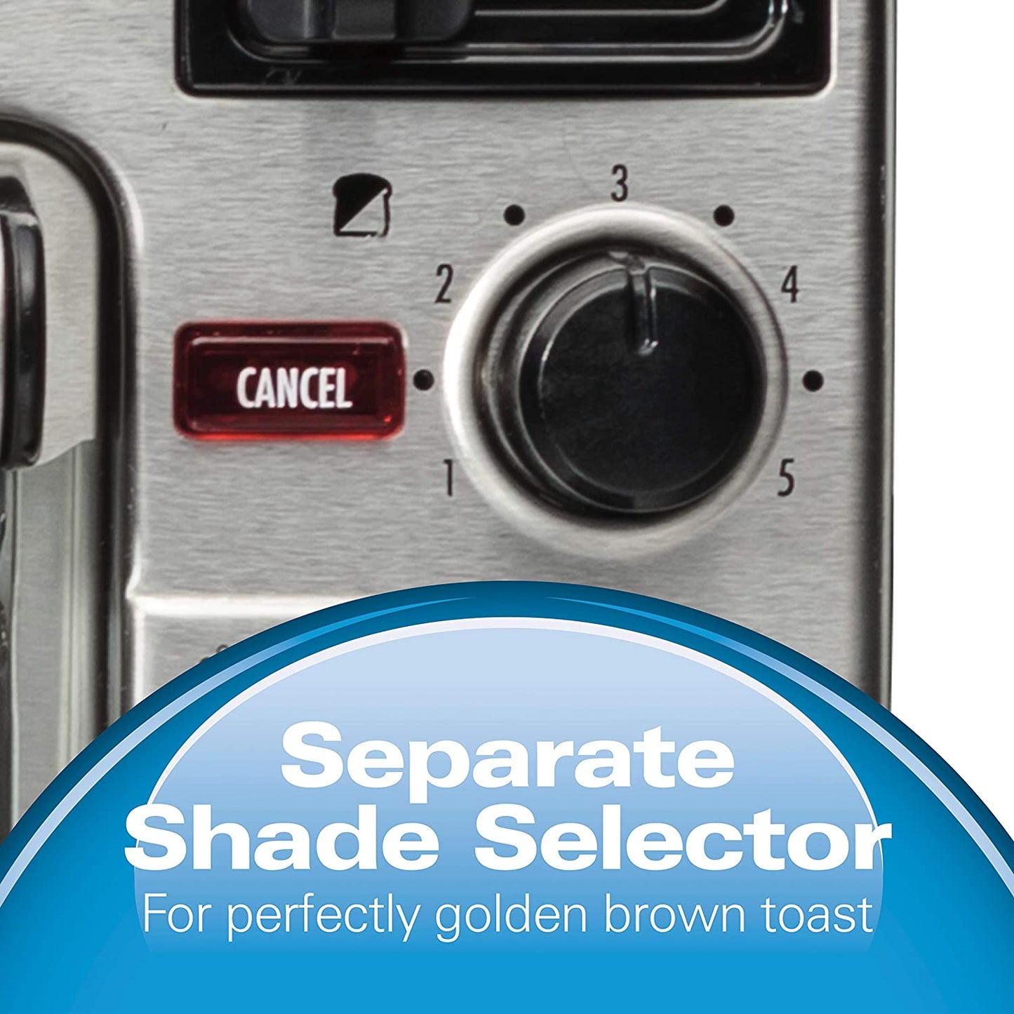 Multifunctional Stainless Steel Countertop Toaster Oven with Long Slot 2 Slice Toaster, 60 Minute Timer, Automatic Shut Off, and Shade Selector