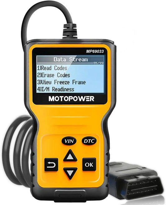 Professional OBD2 Scanner Code Reader - Advanced Engine Fault Code Diagnostic Tool with CAN Protocol Support for All OBD II Cars since 1996 (Yellow)