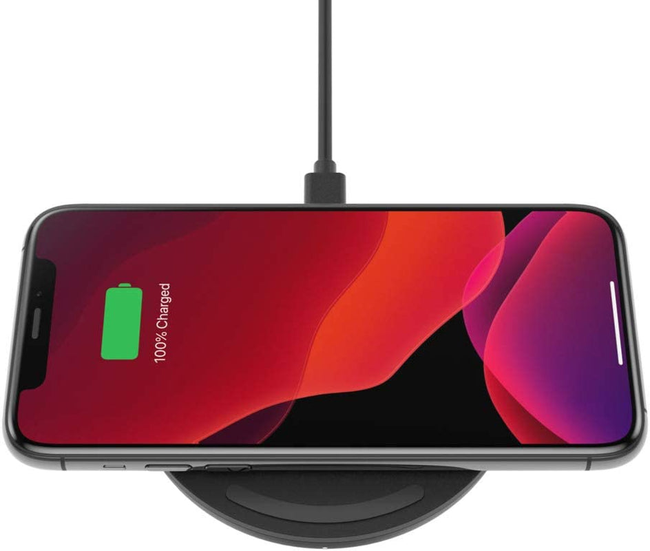 Wireless Charger - Qi-Certified 10W Max Fast Charging Pad - Quick Charge Cordless Flat Charger - Universal Qi Compatibility for Iphone, Samsung Galaxy, Airpods, Google Pixel, and More
