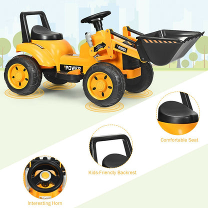 Electric 6V Kids Ride on Excavator with Battery Power