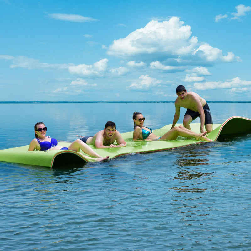 Premium 12 X 6 Feet 3-Layer Floating Water Pad
