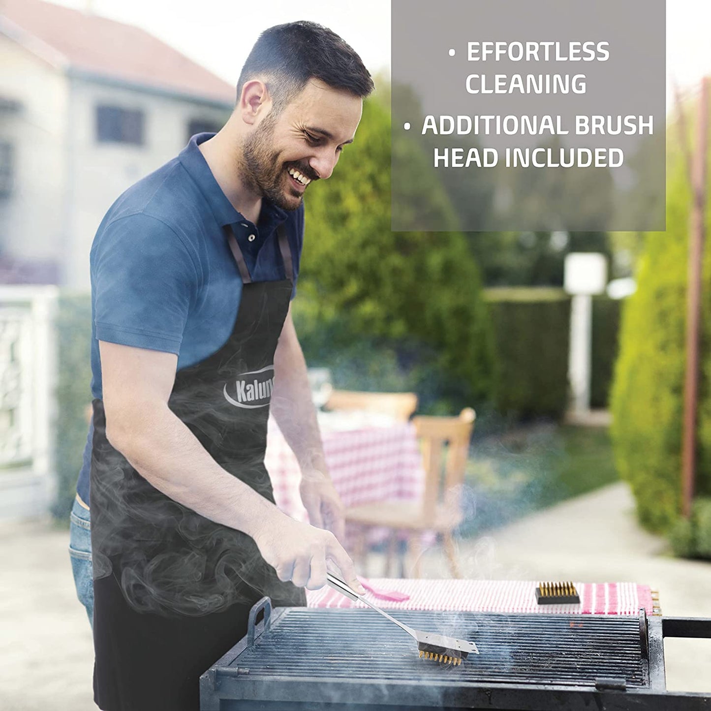 Premium Stainless Steel BBQ Grill Set with Aluminum Case and Apron - Complete Grill Accessories Kit for Outdoor Grilling - Ideal Gifts for Men