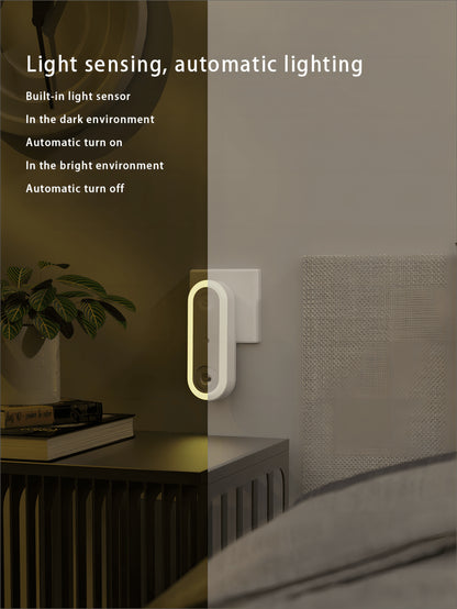 Portable Plug-In Air Purifying LED Night Light with Smart Sensor and Anion Function - Ideal for Smoke Removal, Suitable for Home and Office Lighting