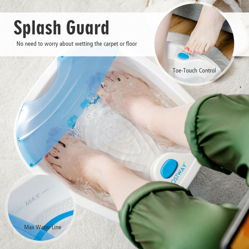 Relaxation Foot Spa Bath Featuring Soothing Bubble Massage
