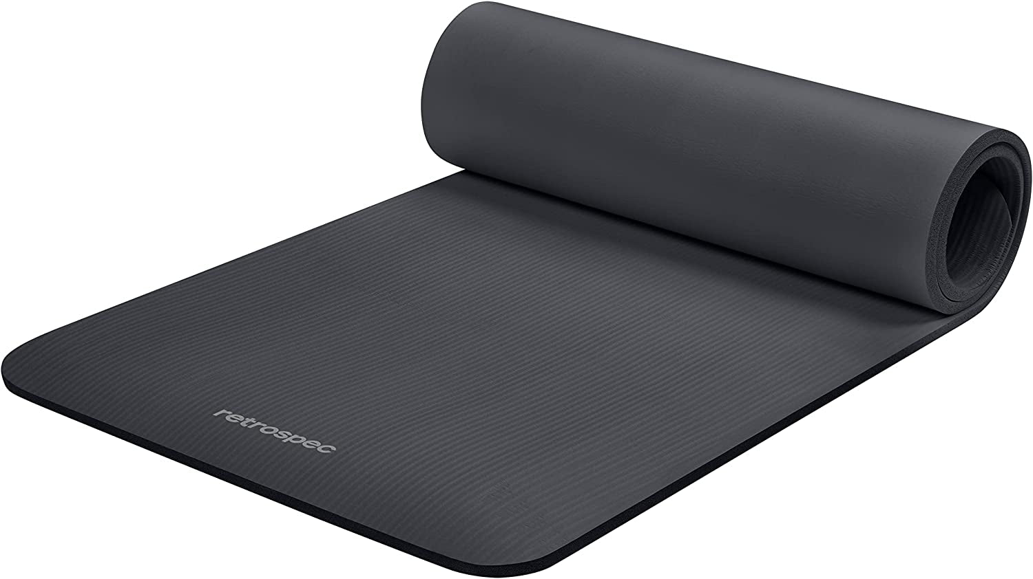 1/2" Thick Yoga Mat with Nylon Strap, Non-Slip Exercise Mat for Men and Women - Ideal for Yoga, Pilates, Stretching, Floor and Fitness Workouts
