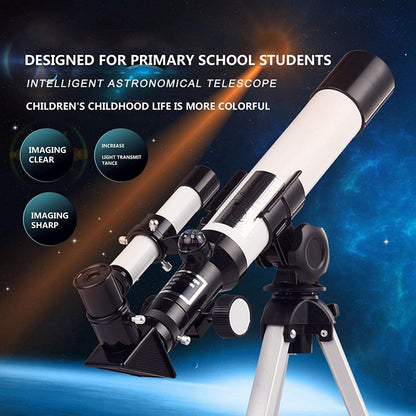 Professional Stargazing HD Refractor Telescope for Kids - High Magnification Astronomical Telescope with 400mm Focal Length, Ideal for Observing Deep Space, Perfect for Beginners