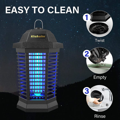 Outdoor Bug Zapper: Effective Mosquito, Fly, and Insect Trap for Garden, Backyard, and Patio