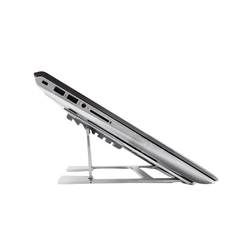 Dual Silicone Height-Adjustable Foldable Portable Laptop Stand Desk