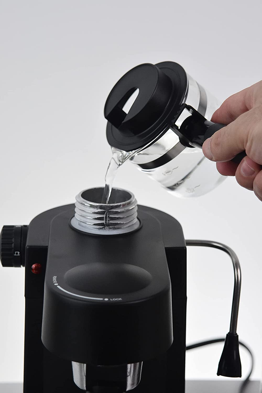 4-Cup Espresso/Cappuccino Maker Black