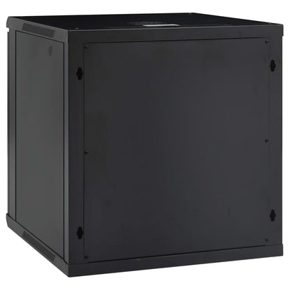 Wall Mounted Network Cabinet - 12U, 19" IP20, Dimensions: 23.6" X 23.6" X 25.2"