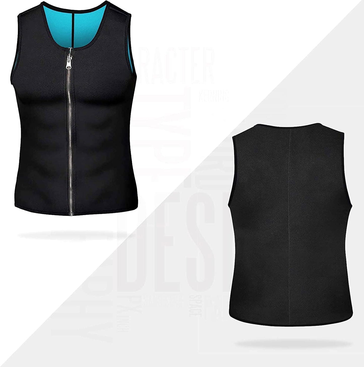 Men's Sauna Vest: Heat-Inducing Waist Trainer Corset - Neoprene Tank Top for Shapewear, Slimming & Workout