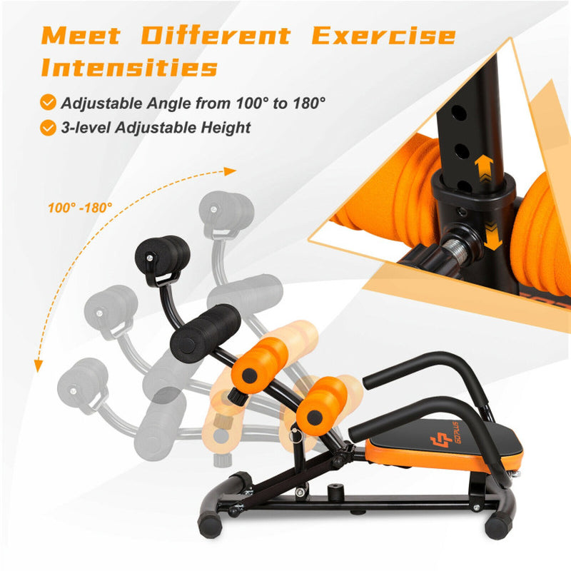 Core Fitness Abdominal Trainer Exercise Bench Machine for Effective Crunches