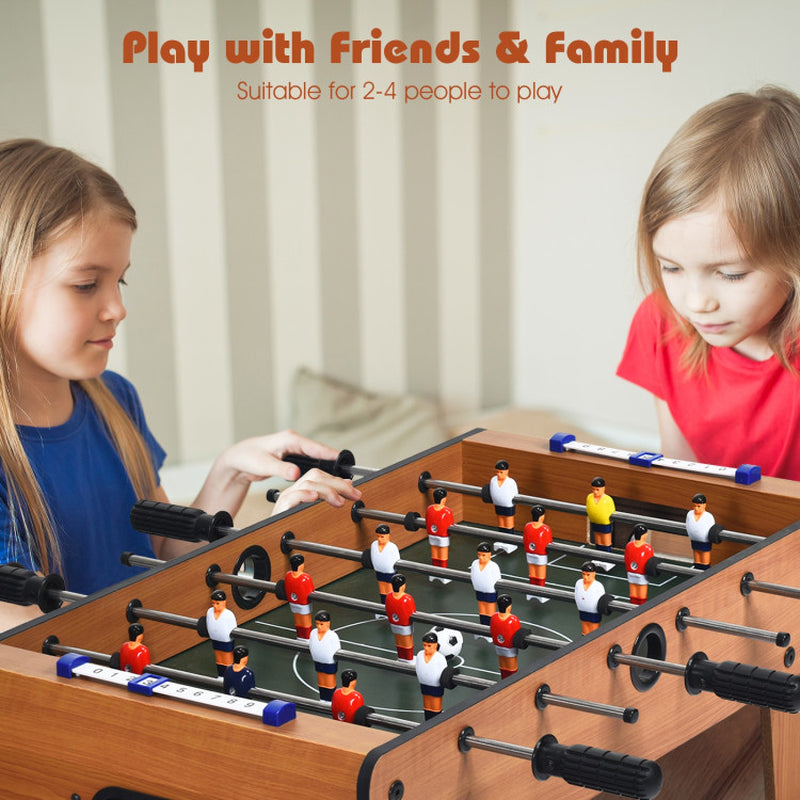 Professional-Grade 27-Inch Foosball Table: Compact Mini Tabletop Soccer Game