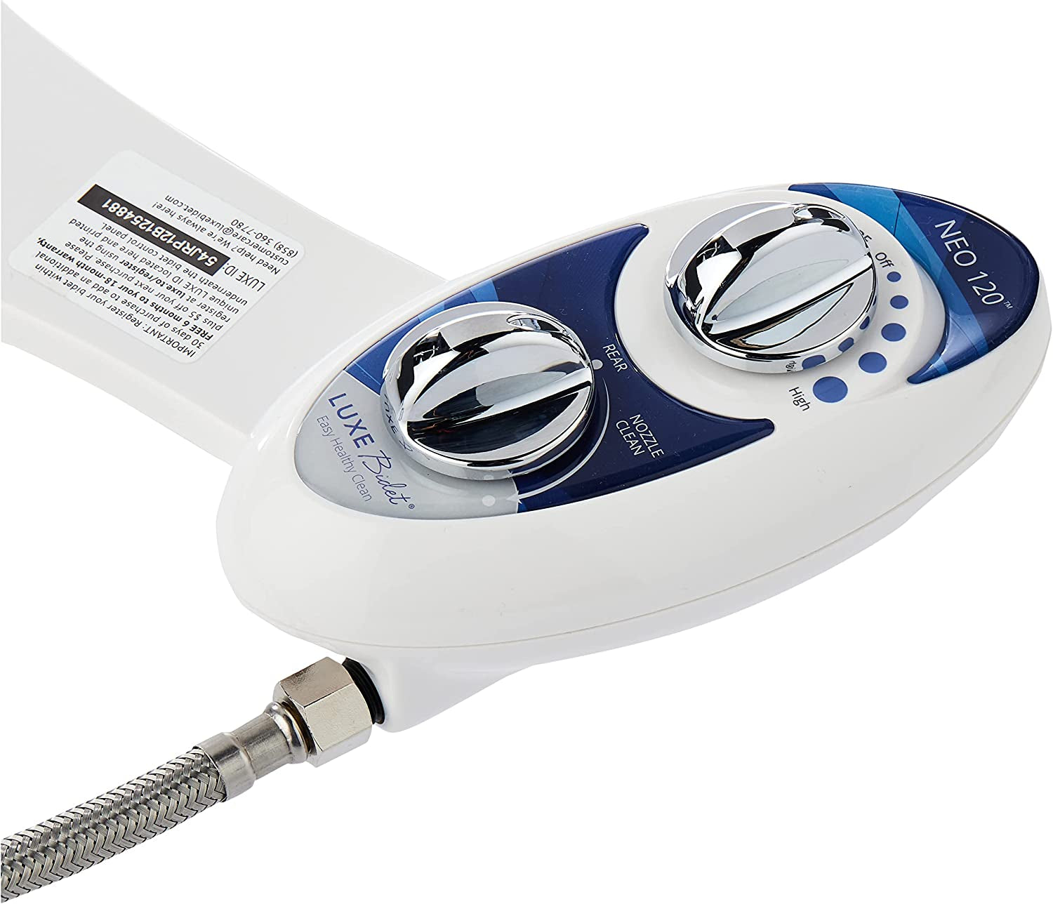 Hygienic Self-Cleaning Nozzle - Fresh Water Non-Electric Bidet Toilet Attachment 