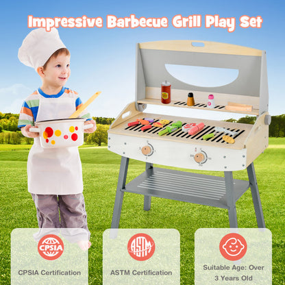 Children's BBQ Grill Playset for Ages 3 and Up