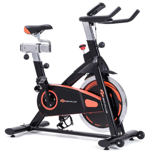 Professional Indoor Aerobic Fitness Exercise Bicycle with Flywheel and LCD Display