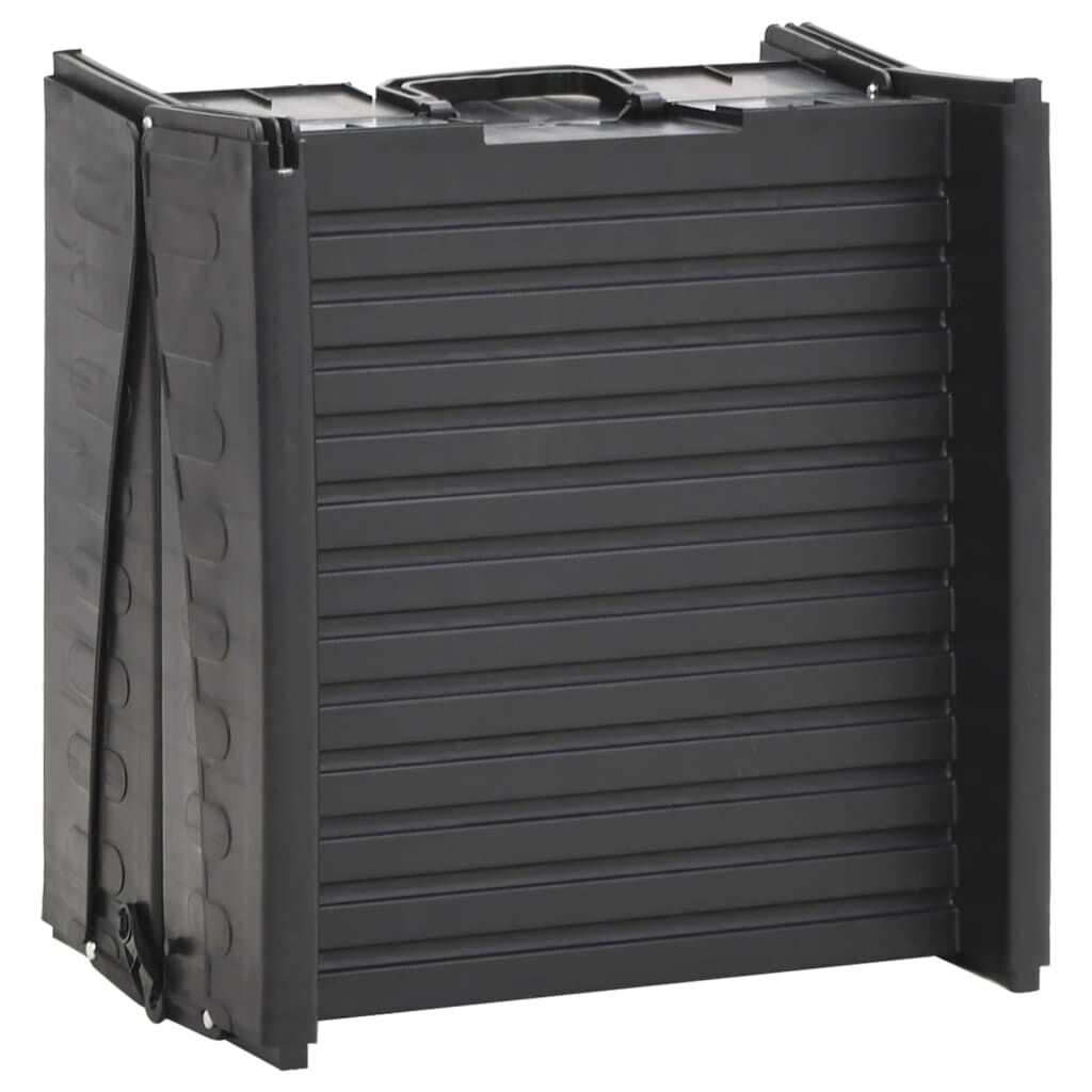 Portable Folding Dog Ramp - Black, 60.2" x 15.7" x 4.9" - Durable Plastic Construction